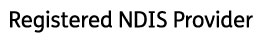 Registered NDIS provider logo